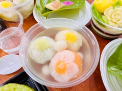 Chè Trôi Nước Hoa Mai Phối Màu Xanh - Vàng - Cam