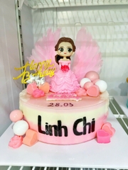 Rau câu Sinh Nhật Bé Gái - Công Chúa Hồng