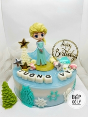 Rau Câu Sinh Nhật Bánh Flan - Nữ Hoàng Băng Giá Elsa - Công Chúa Elsa