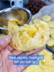 Bánh Sắn Giã Nướng - Nhân đậu xanh sầu riêng - Đậu đỏ mochi