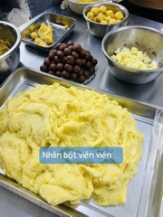 Bánh Sắn Giã Nướng - Nhân đậu xanh sầu riêng - Đậu đỏ mochi