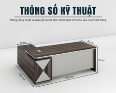 Bàn Giám Đốc BGDSM090 200cmx80cm