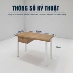 Bàn Làm Việc SMBLV0019 120cm x60cm