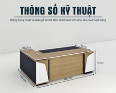 Bàn Giám Đốc BGDSM059 180cmx80cm