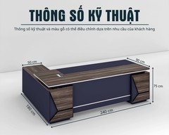 Bàn Giám Đốc BGDSM076 240cmx90cm