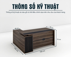 Bàn Giám Đốc BGDSM064 160cmx70cm