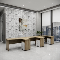 Bàn cụm 3 SMBC3001 420cm x120cm