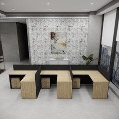 Bàn cụm 3 SMBC3002 420cm x120cm