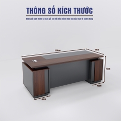 Bàn Giám Đốc BGDSM009 220cm x80cm