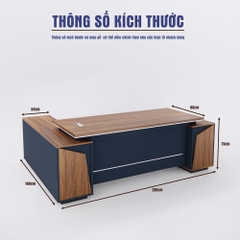 Bàn Giám Đốc BGDSM015 220cm x80cm