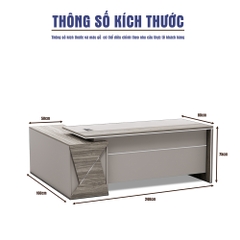 Bàn Giám Đốc BGDSM020 240cm x80cm