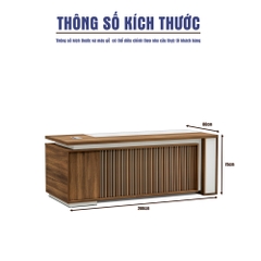 Bàn Giám Đốc BGDSM022 240cm x80cm