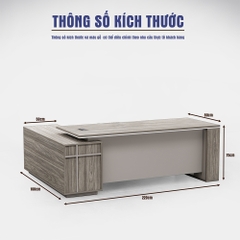 Bàn giám đốc BGDSM035 220cm x80cm