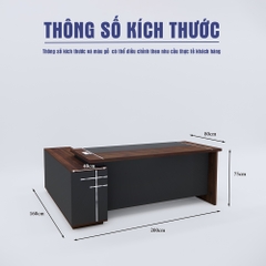 Bàn giám đốc BGDSM039 200cm x80cm