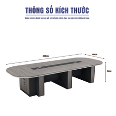 Bàn Họp  360cm x140cm SMBHG011