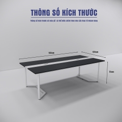 Bàn Họp 140cm x120cm BHSMS001