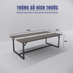 Bàn họp 240cm x120cm SMBHS003