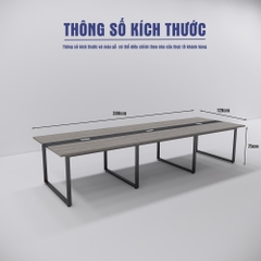 Bàn họp 380cm x120cm SMBHS007