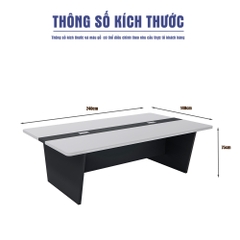 Bàn họp 240cm x140cm SMBHG008