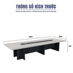 Bàn Họp 400cm x140cm SMBHG016