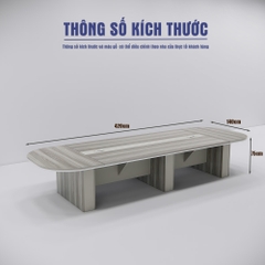 Bàn Họp 420cm x140cm SMBHG022