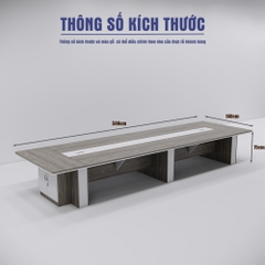 Bàn Họp 500cm x160cm SMBHG028