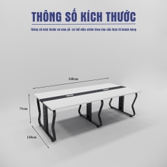 Bàn họp Atlas SMBHA030 240cm x120cm