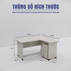 Bàn Làm Việc L SMBLVL001 140cm x120cm