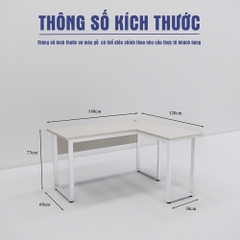 Bàn Làm Việc L SMBLVL005 140cm & 120cm