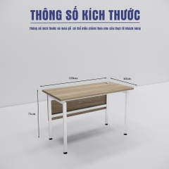 Bàn làm việc SMBLV007 120cm x60cm