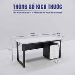 Bàn làm việc SMBLV0014 160cm x60cm