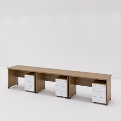 Bàn cụm 3 SMBC3004 360cmx60cm