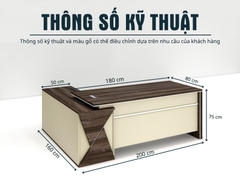 Bàn Giám Đốc BGDSM092 200cmx80cm