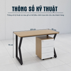 Bàn Làm Việc SMBLV0026 120cm x60cm