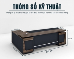 Bàn Giám Đốc BGDSM066 200cmx80cm
