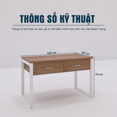 Bàn Làm Việc SMBLV0021 120cm x60cm
