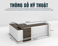 Bàn Giám Đốc BGDSM086 200cmx80cm