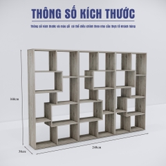 Kệ trưng bày SMKTBG011 160cm x240cm