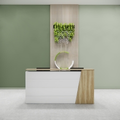 Quầy Lễ Tân SMQLT011 220cm x75cm