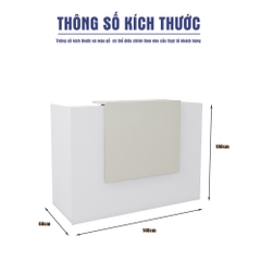 Quầy Lễ Tân SMQLT031 140cm x60cm