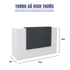 Quầy Lễ Tân SMQLT032 160cm x100cm
