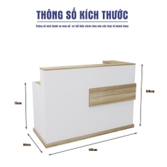 Quầy lễ tân SMQLT0041 140cm x100cm