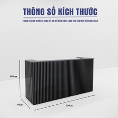 Quầy Lễ Tân SMQLT007 200cm x105cm