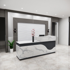 Quầy Lễ Tân SMQLT010 220cm x75cm