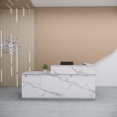 Quầy lễ tân SMQLTL013 220cm x75cm