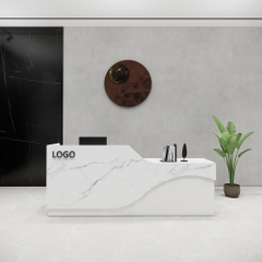 Quầy Lễ Tân SMQLT018 240cm x75cm