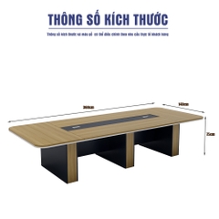 Bàn Họp 360cm x140cm SMBHG013