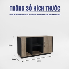 Tủ Bàn Giám Đốc SMTBGD001 120cm x65cm
