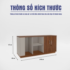 Tủ Bàn Giám Đốc SMTBGD003 140cm x65cm