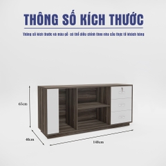 Tủ Bàn Giám Đốc SMTBGD004 140cm x65cm